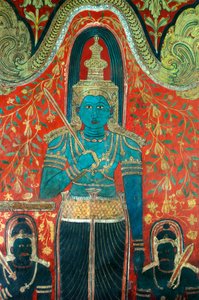 Mural on the Walls of Kelaniya Temple, Kelaniya Vihara, Sri Lanka by Unknown